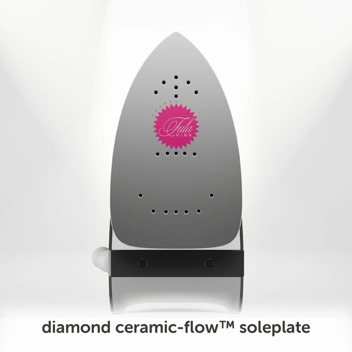 Diamond ceramic-flow soleplate of the mini Oliso iron