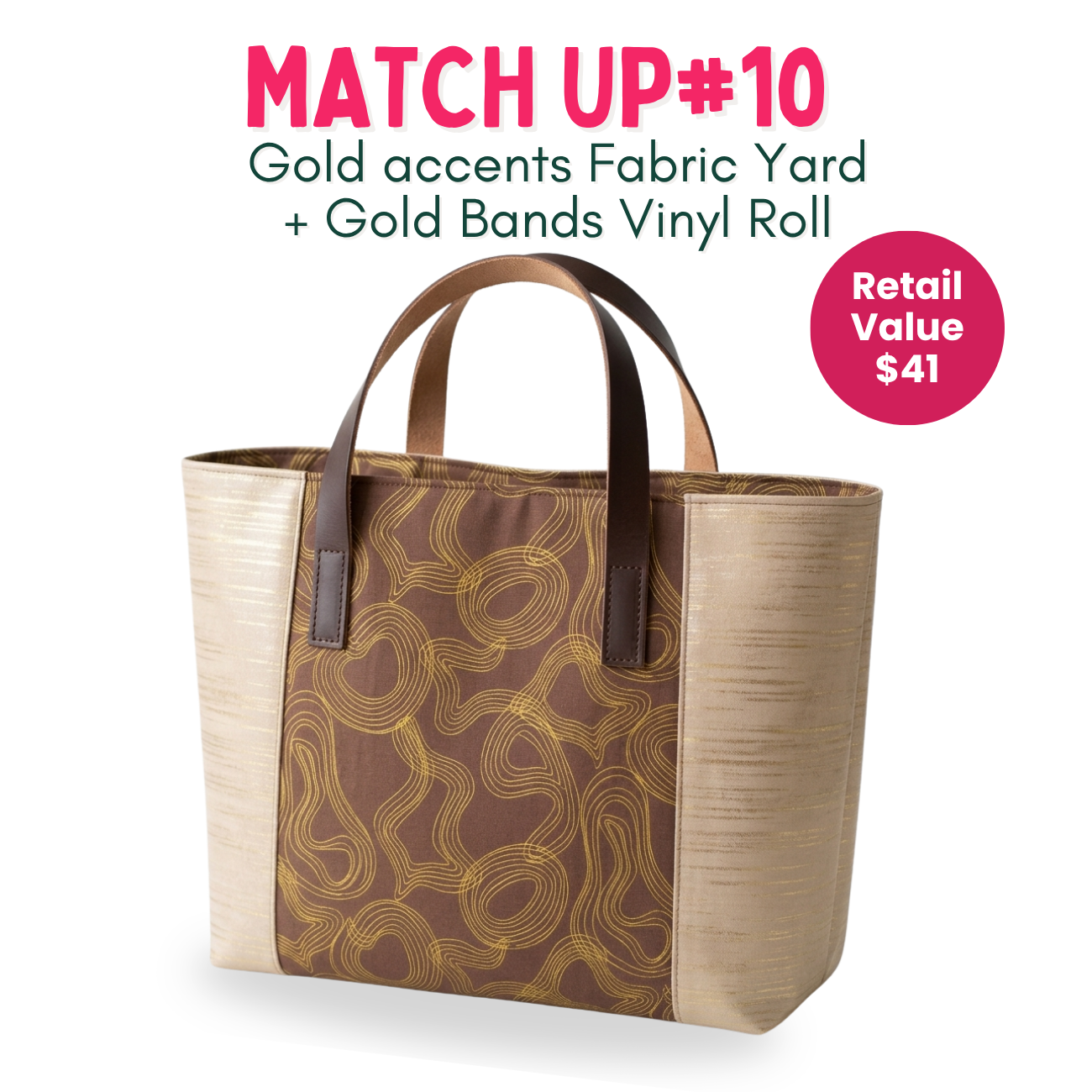 Weekly Vinyl & Fabric Matchups Bundle – Bag Making Craft Supplies July 8