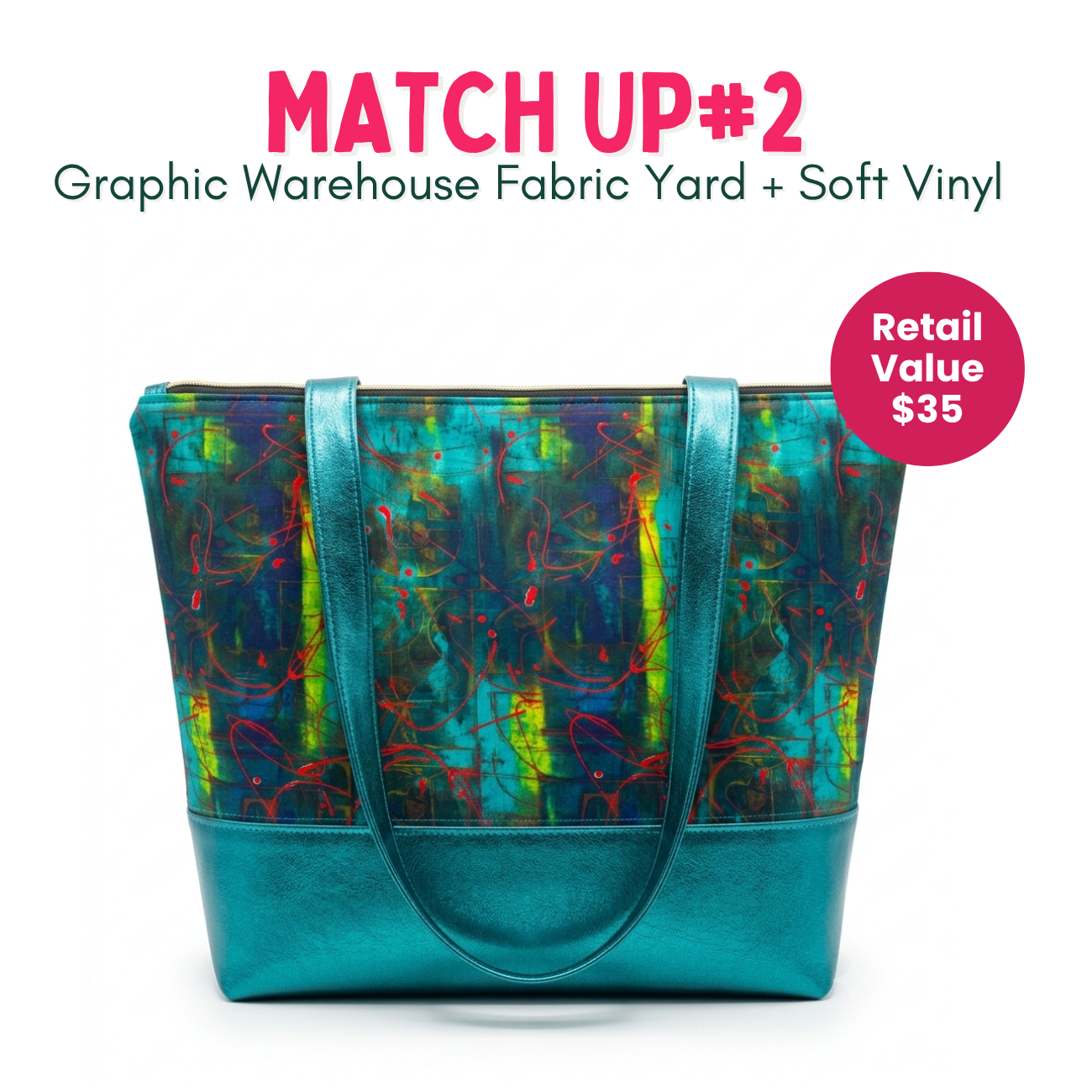 Weekly Vinyl & Fabric Matchups Bundle – Bag Making Craft Supplies July 8