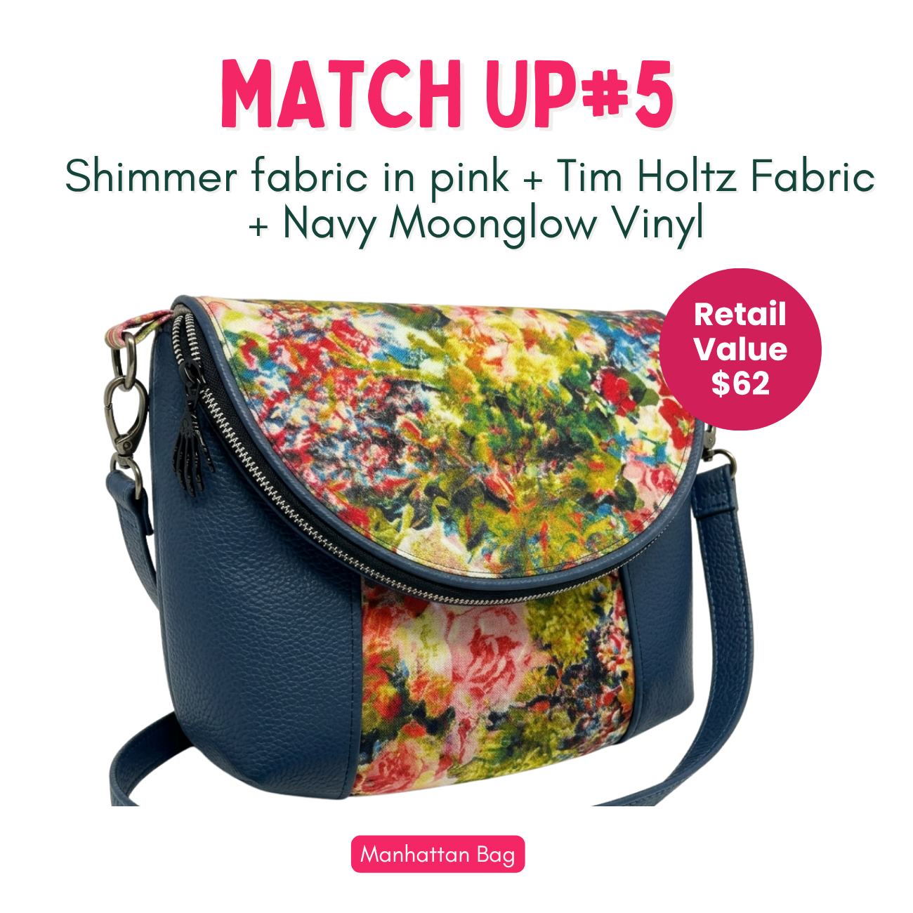 Weekly Vinyl & Fabric Matchups Bundle – Bag Making Craft Supplies July 8