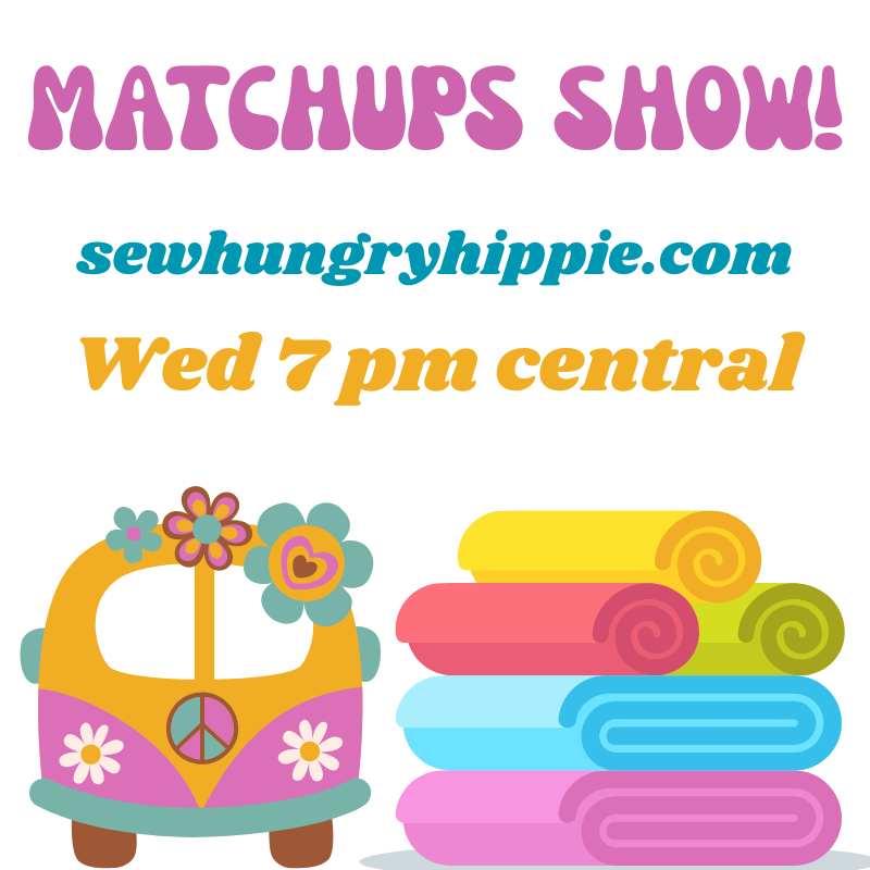 sewhungryhippie.com Wed 7pm central