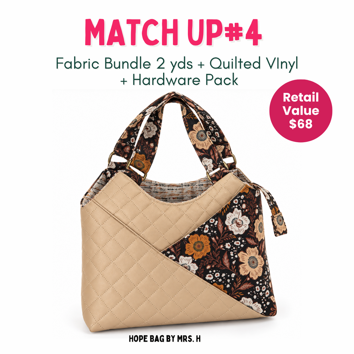 Weekly Vinyl & Fabric Matchups Bundle – Bag Making Craft Supplies Sep 16th