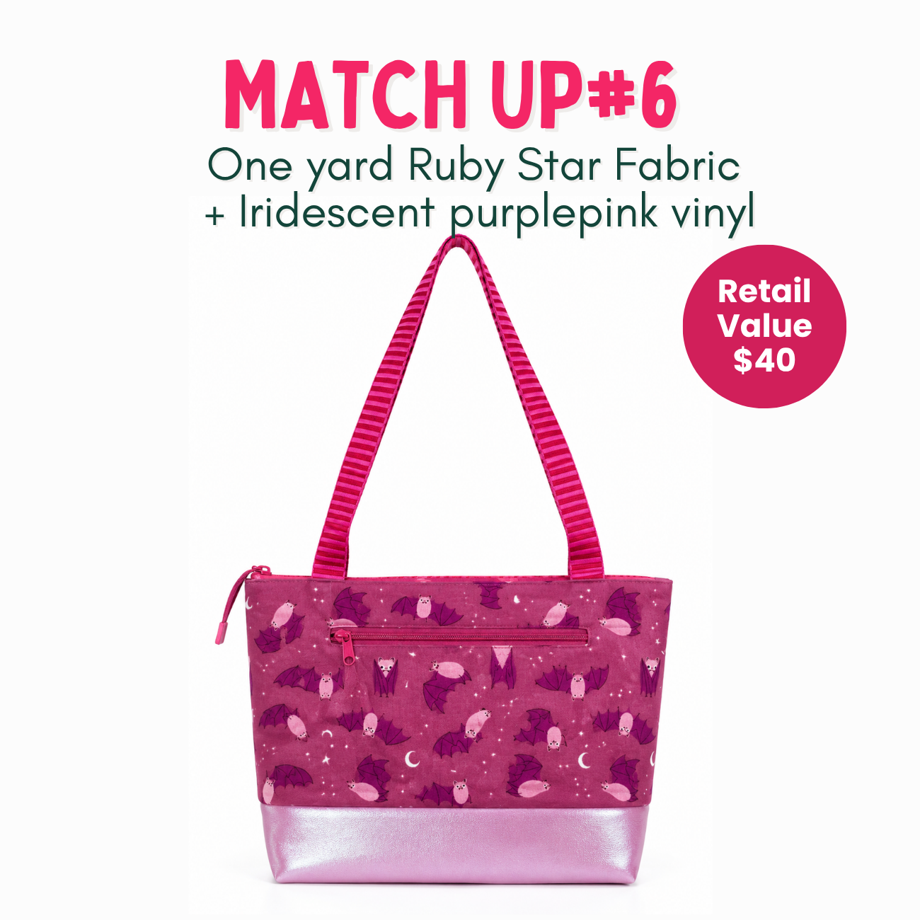 Weekly Vinyl & Fabric Matchups Bundle – Bag Making Craft Supplies July 22