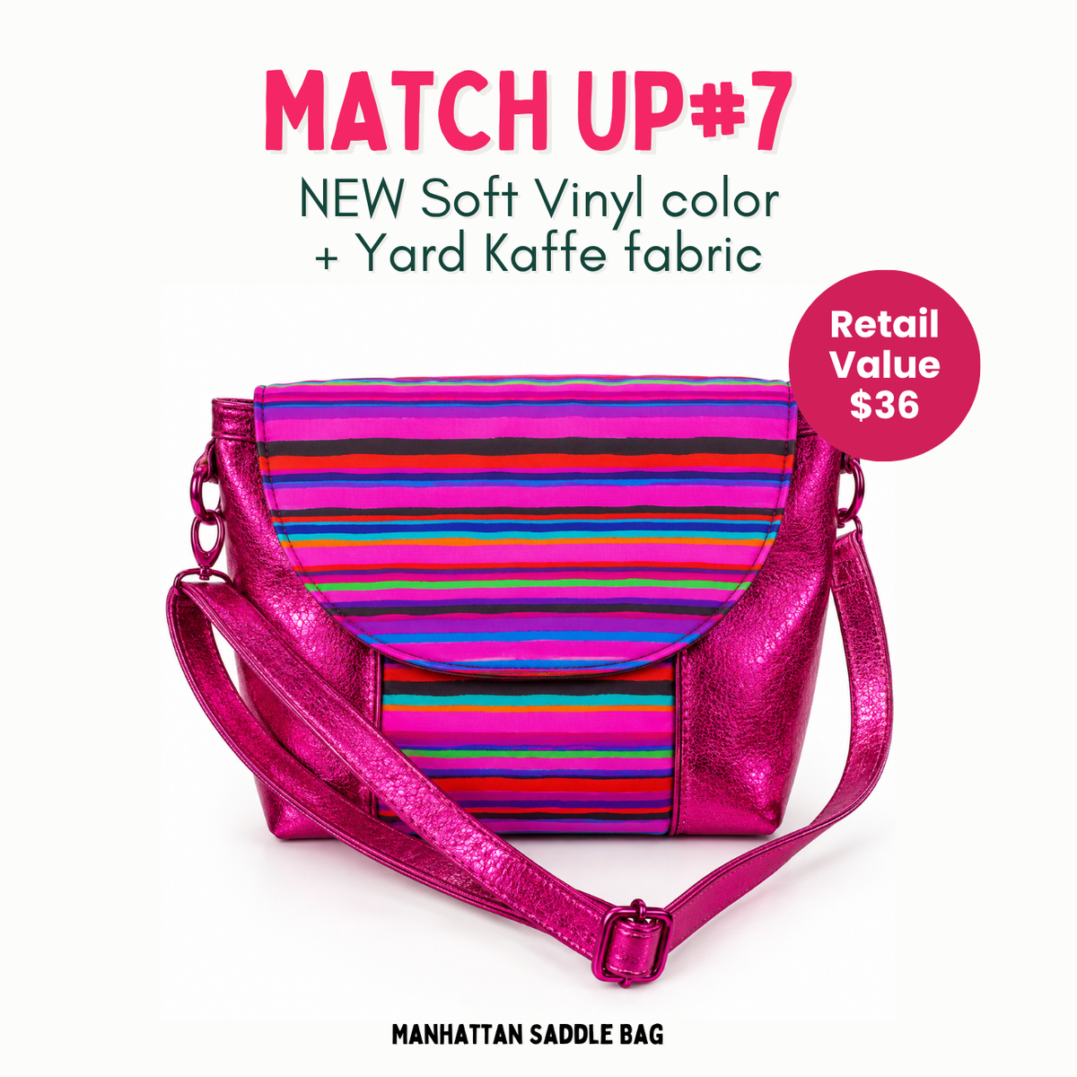 Weekly Vinyl & Fabric Matchups Bundle – Bag Making Craft Supplies October 7th
