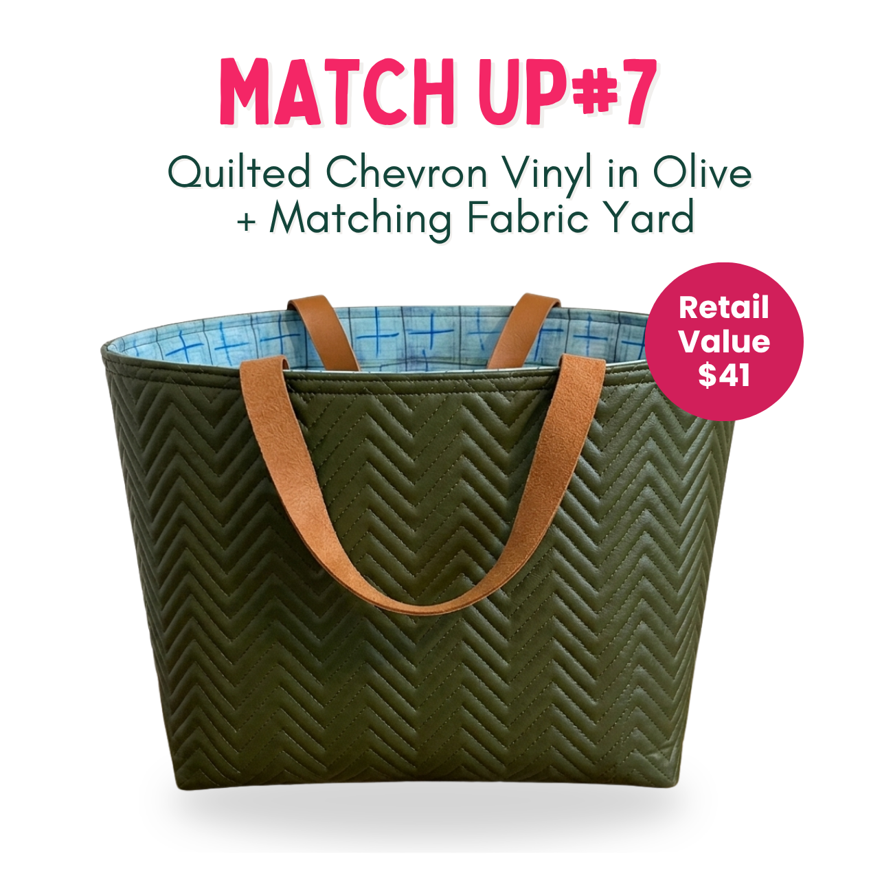 Weekly Vinyl & Fabric Matchups Bundle – Bag Making Craft Supplies July 8
