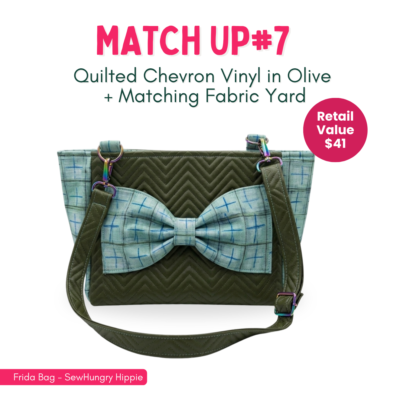 Weekly Vinyl & Fabric Matchups Bundle – Bag Making Craft Supplies July 8