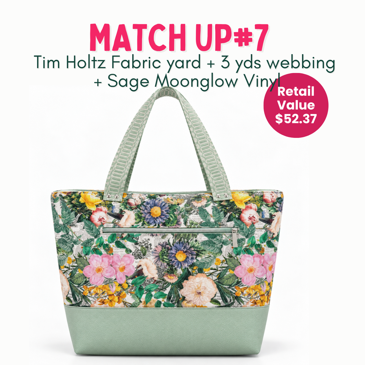 Weekly Vinyl & Fabric Matchups Bundle – Bag Making Craft Supplies Sep 23rd