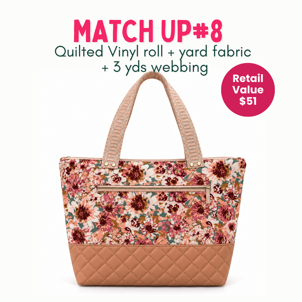 Weekly Vinyl & Fabric Matchups Bundle – Bag Making Craft Supplies Sep 23rd