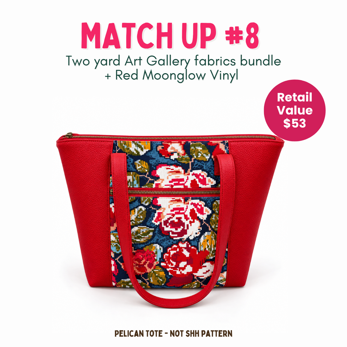 Weekly Vinyl & Fabric Matchups Bundle – Bag Making Craft Supplies Oct 14th