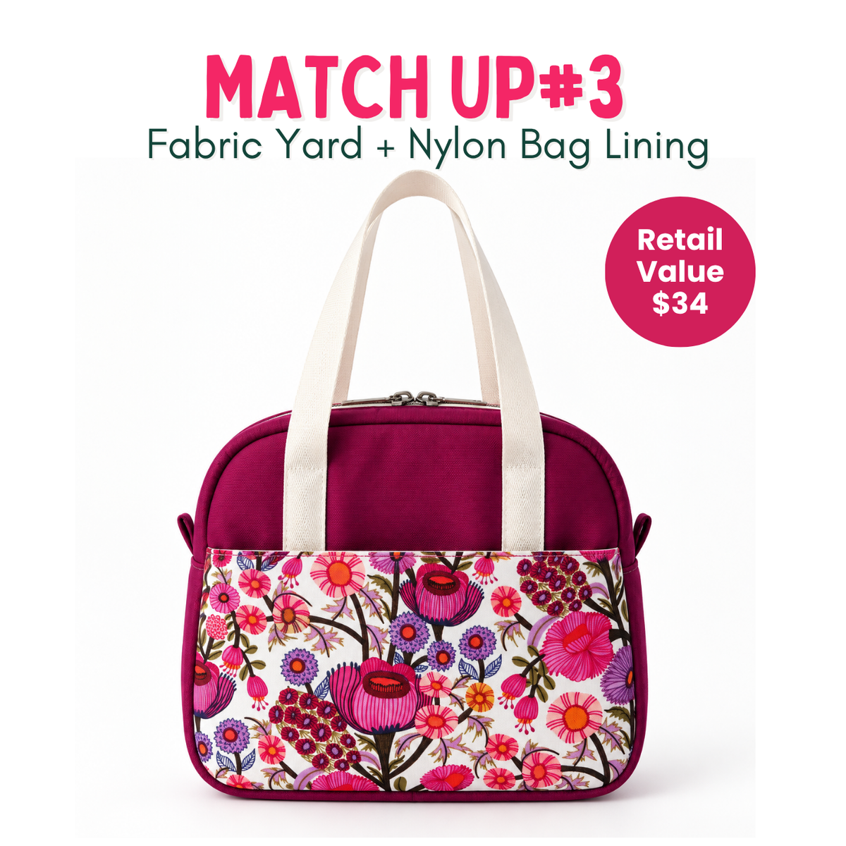 Weekly Vinyl & Fabric Matchups Bundle – Bag Making Craft Supplies Sep 23rd
