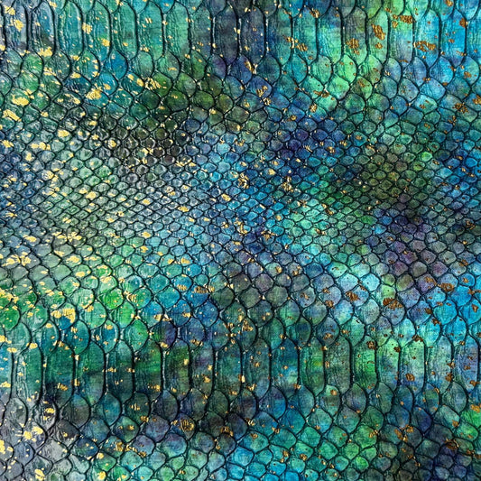 Majestic Ocean Serpent PVC leather 