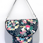 Floral patterned bag on a white background