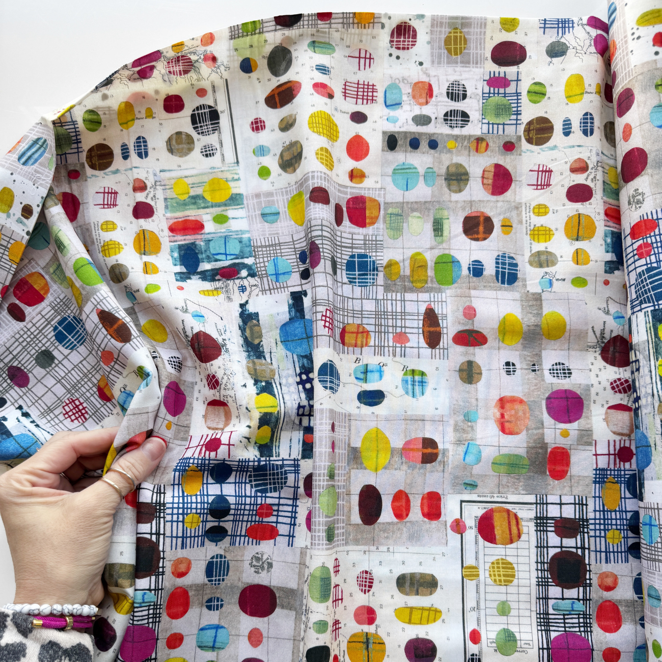 Marcia Derse Peek-A-Boo Plaid Fabric by Windham Fabrics