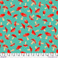 FreeSpirit Forage Small Toadstool Fabric – Aqua by Martha Negley