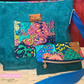 Faux Suede Teal Vinyl Soft Vegan Leather