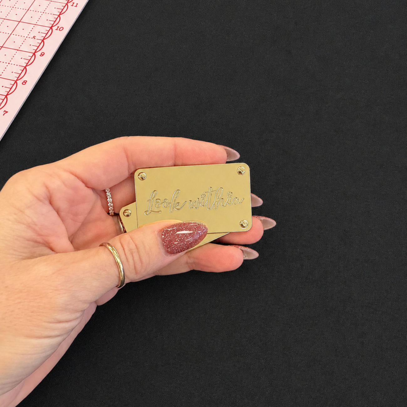 Metal Bag Labels - Look Within