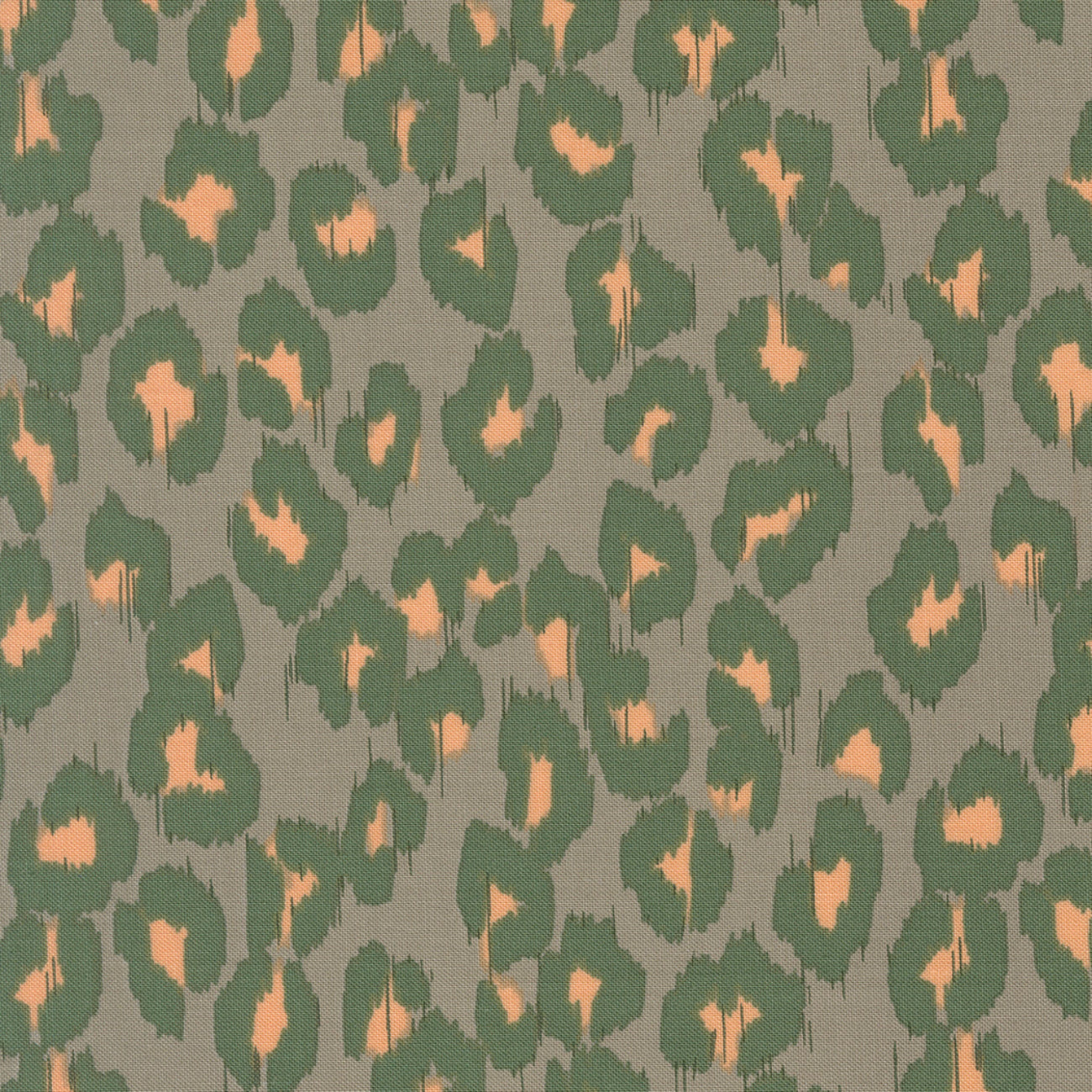 Sunlit Ruins Silver Floral Ikat Blender Fabric by Jessica Rose for Moda Cotton