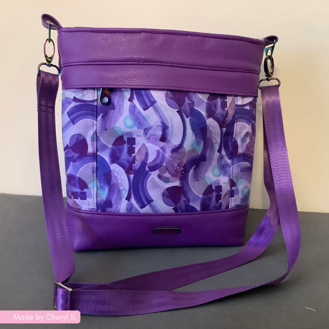 Moonglow Purple Faux Leather Vinyl 18" × 53.5"