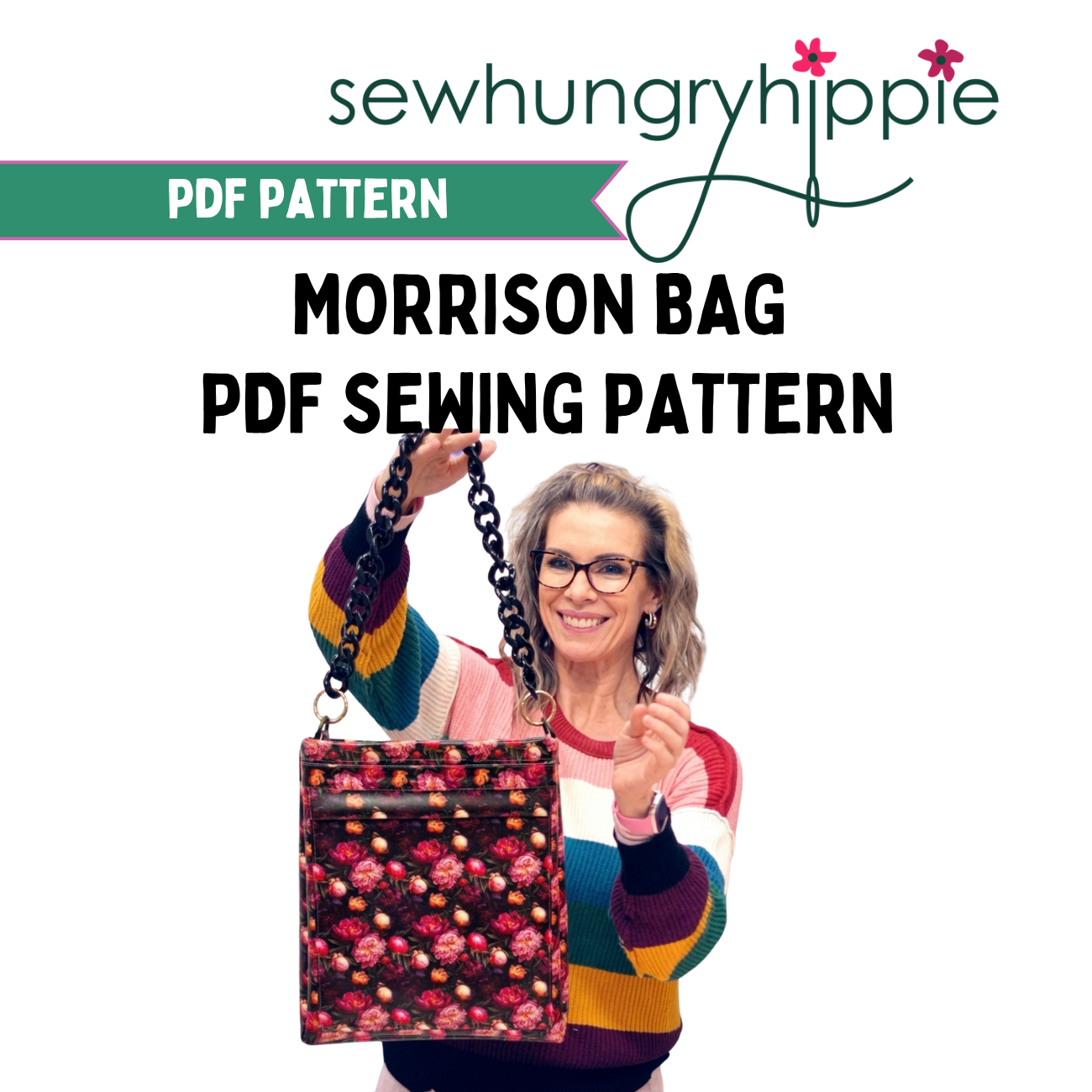 Morrison Bag PDF Sewing Pattern by Natalie Santini of SewHungryHippie