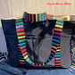 Multicolor Striped Seatbelt Webbing 1.5" Width - Per Yard