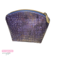 Mystic Croc Purple Faux Leather Vinyl - SewHungryHippie Bag Making Material