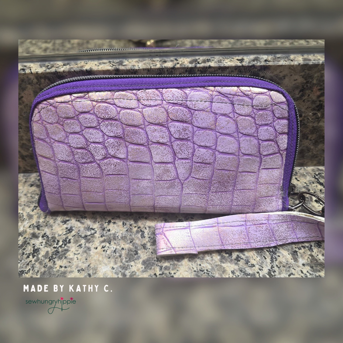 Purple & Purple Zipper Tape – 3 Yards
