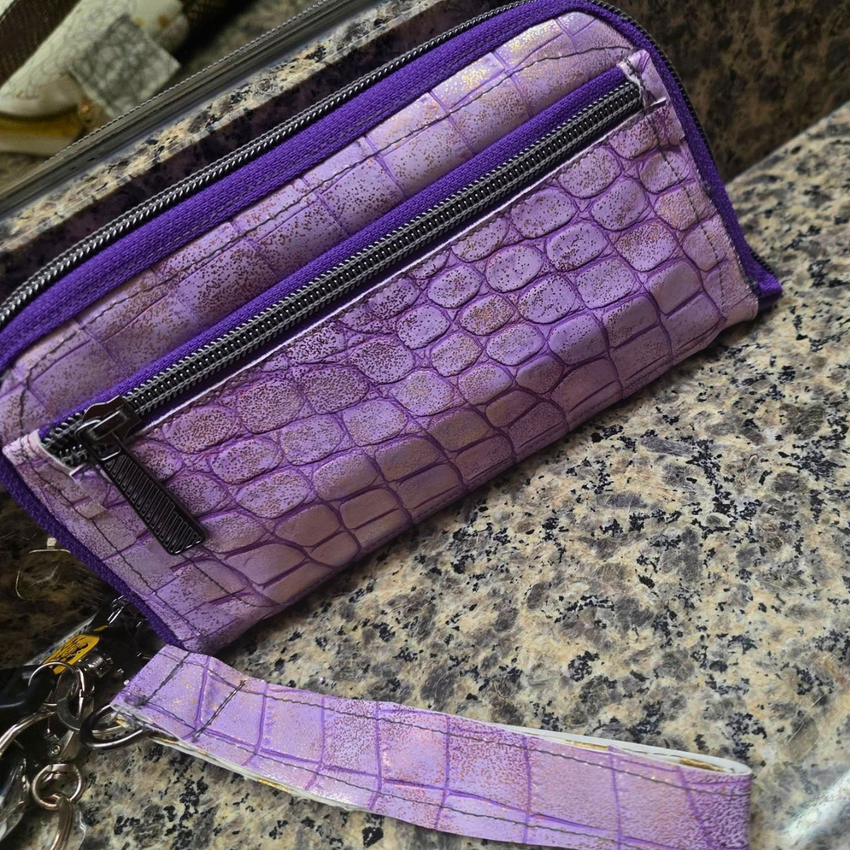 Purple & Purple Zipper Tape – 3 Yards
