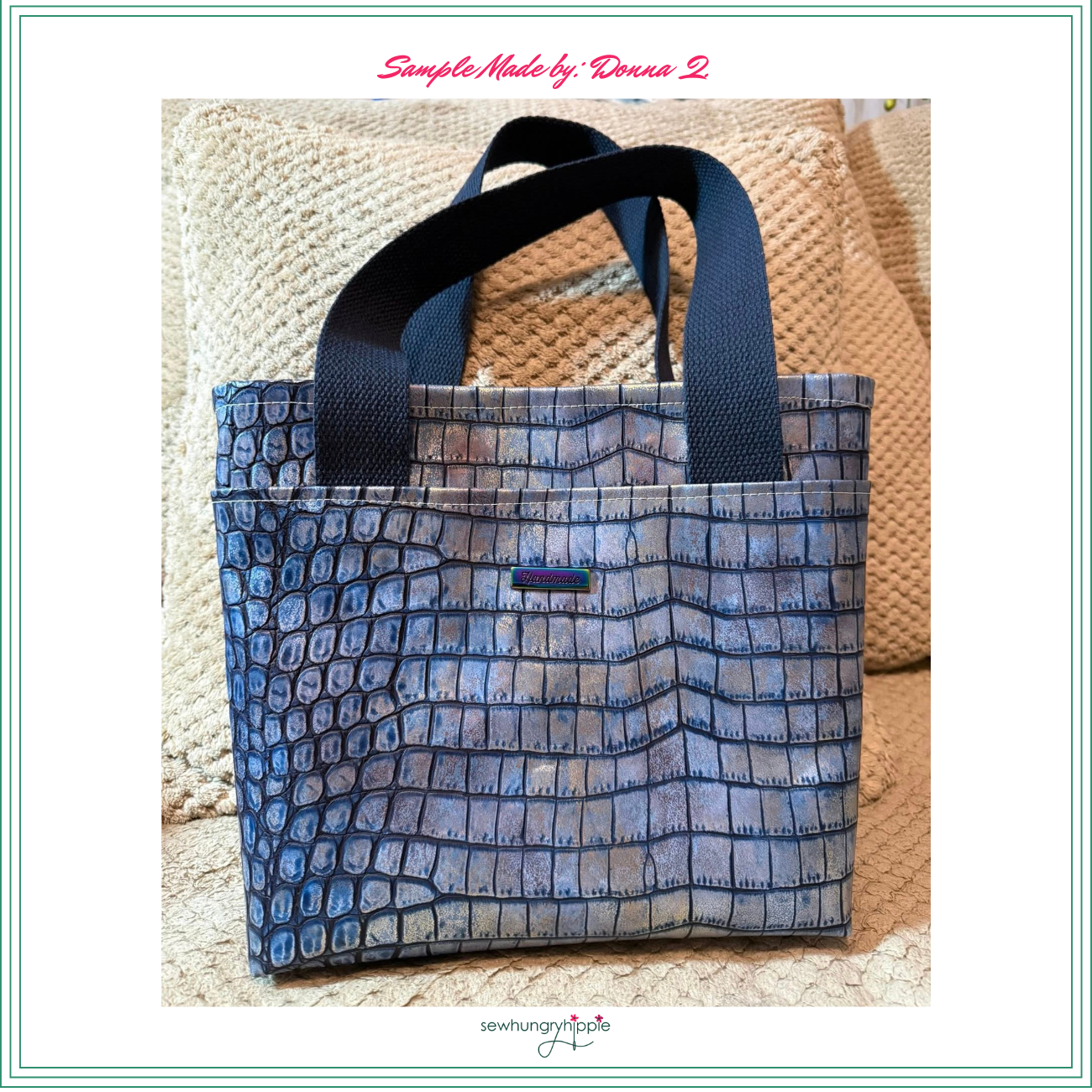 Mystic Croc Vinyl Sew HungryHippie Bag Making Vinyl Faux Leather