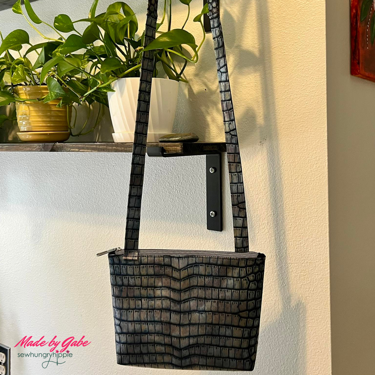 Mystic Croc Vinyl Sew HungryHippie Bag Making Vinyl Faux Leather