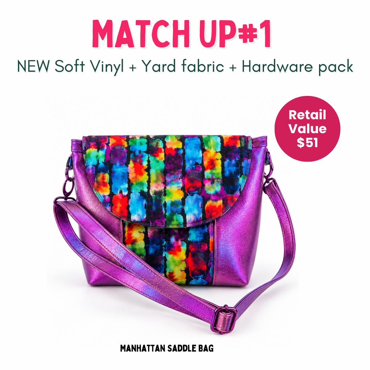 Weekly Vinyl & Fabric Matchups Bundle – Bag Making Craft Supplies Sep 16th
