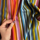 Narrow Stripe Multi Woven Fabric – By the Yard