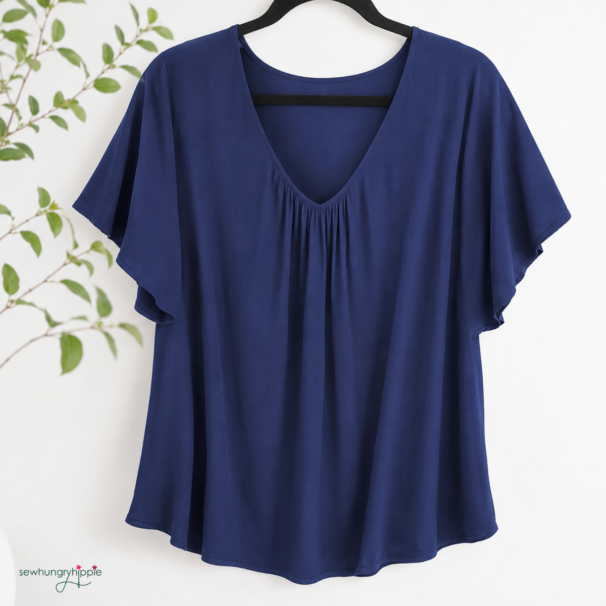 Navy Blue Rayon Fabric