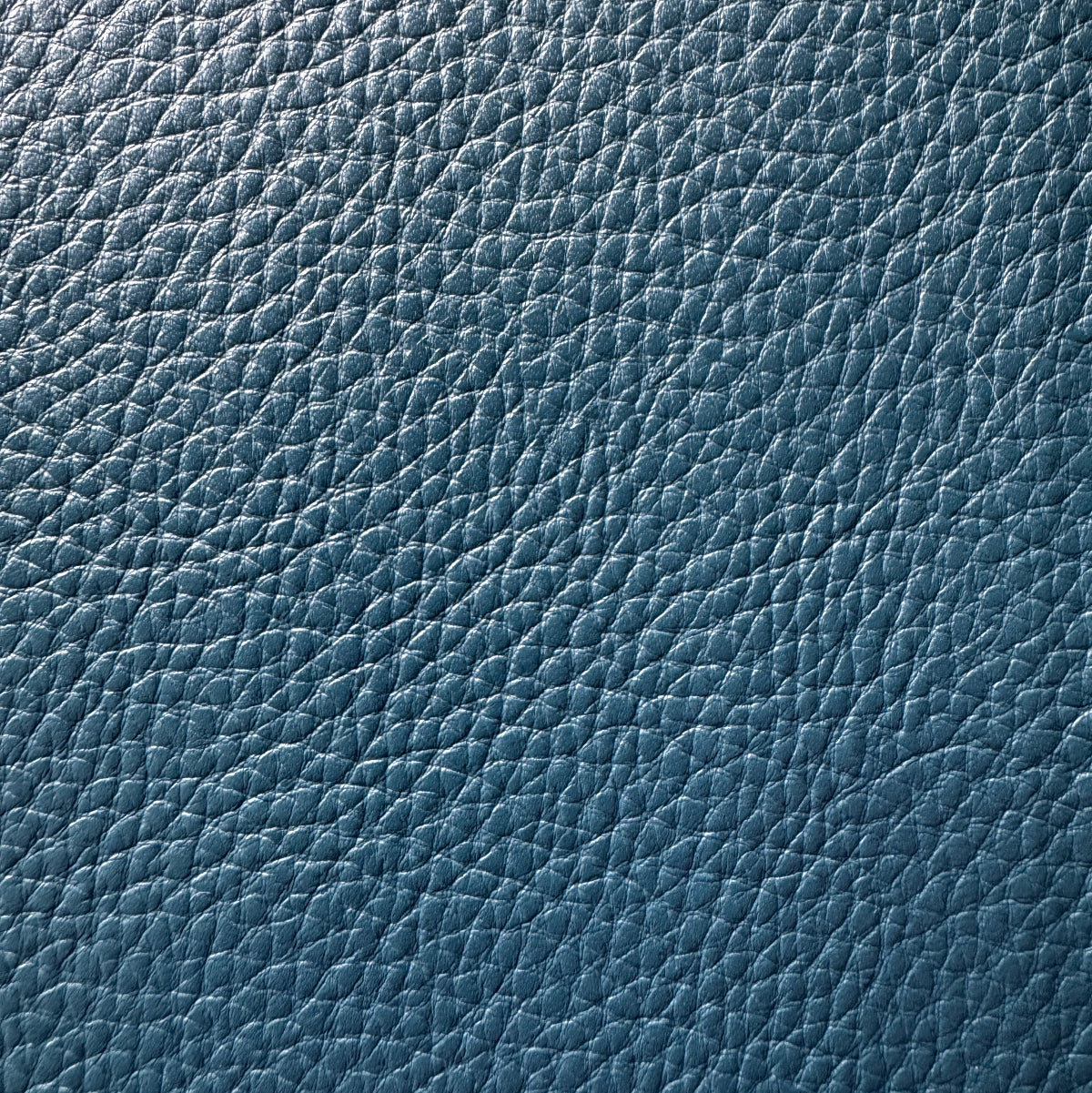 Close-up of blue leather texture