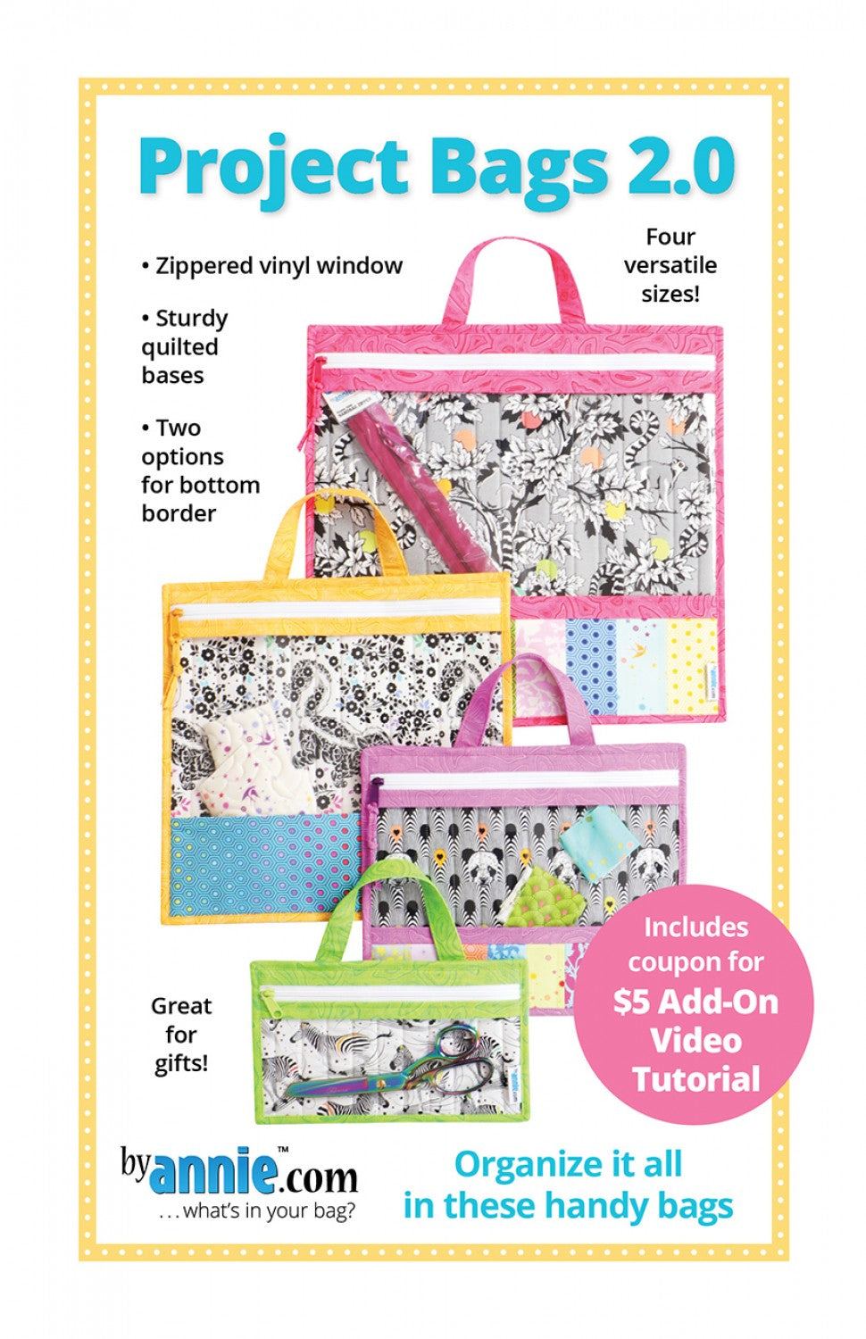 Project bags 2.0 SEWING PATTERN only