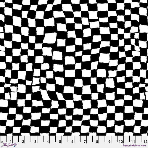 Kaffe Fassett Gameboard black white per yard