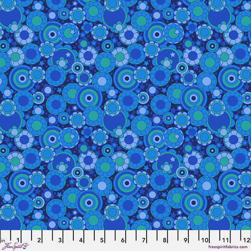 Mythical bloom blue by Stacy Peterson 1 YARD