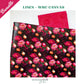 peonies custom smooth vinyl with windham radiance red pink fabric bundle for floral bag making projects