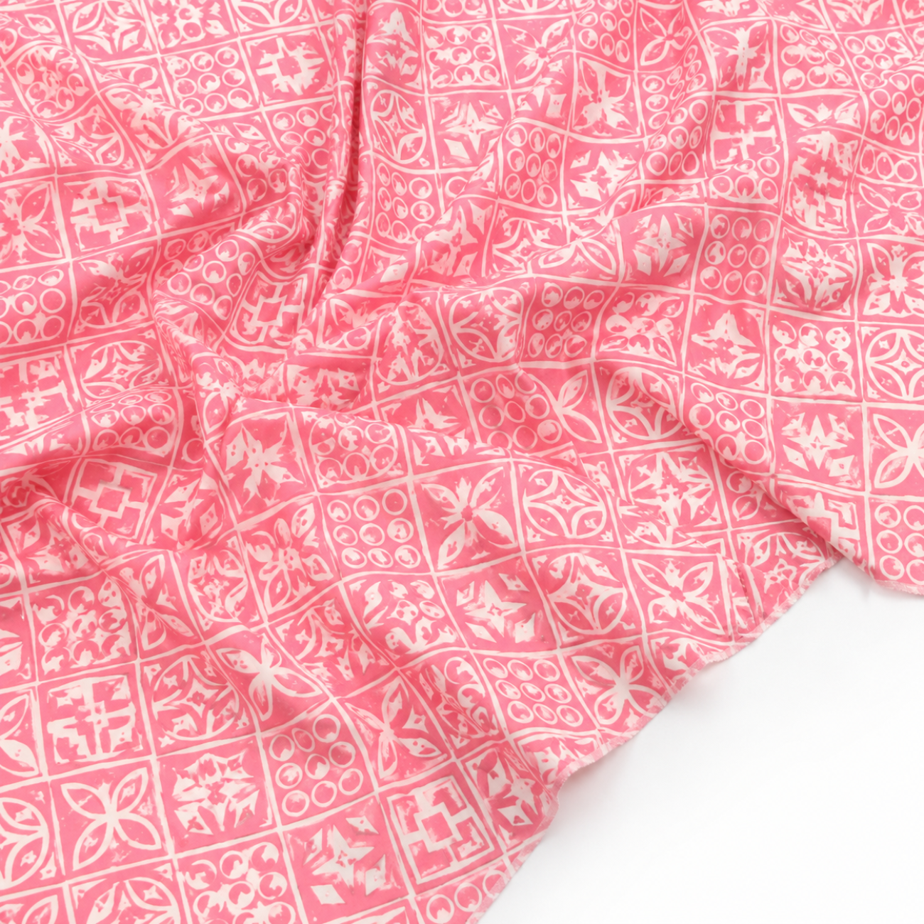 Ruby Star Society fabric, Poolside Too Pink, Architectural Blocks Pink, coral geometric fabric, modern quilting cotton, Ruby Star blocks.