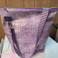 Purple Striped Jacquard Woven Zipper Tape – #5 Nylon Continuous Zipper 3 Yards | Rainbow Iridescent Teeth