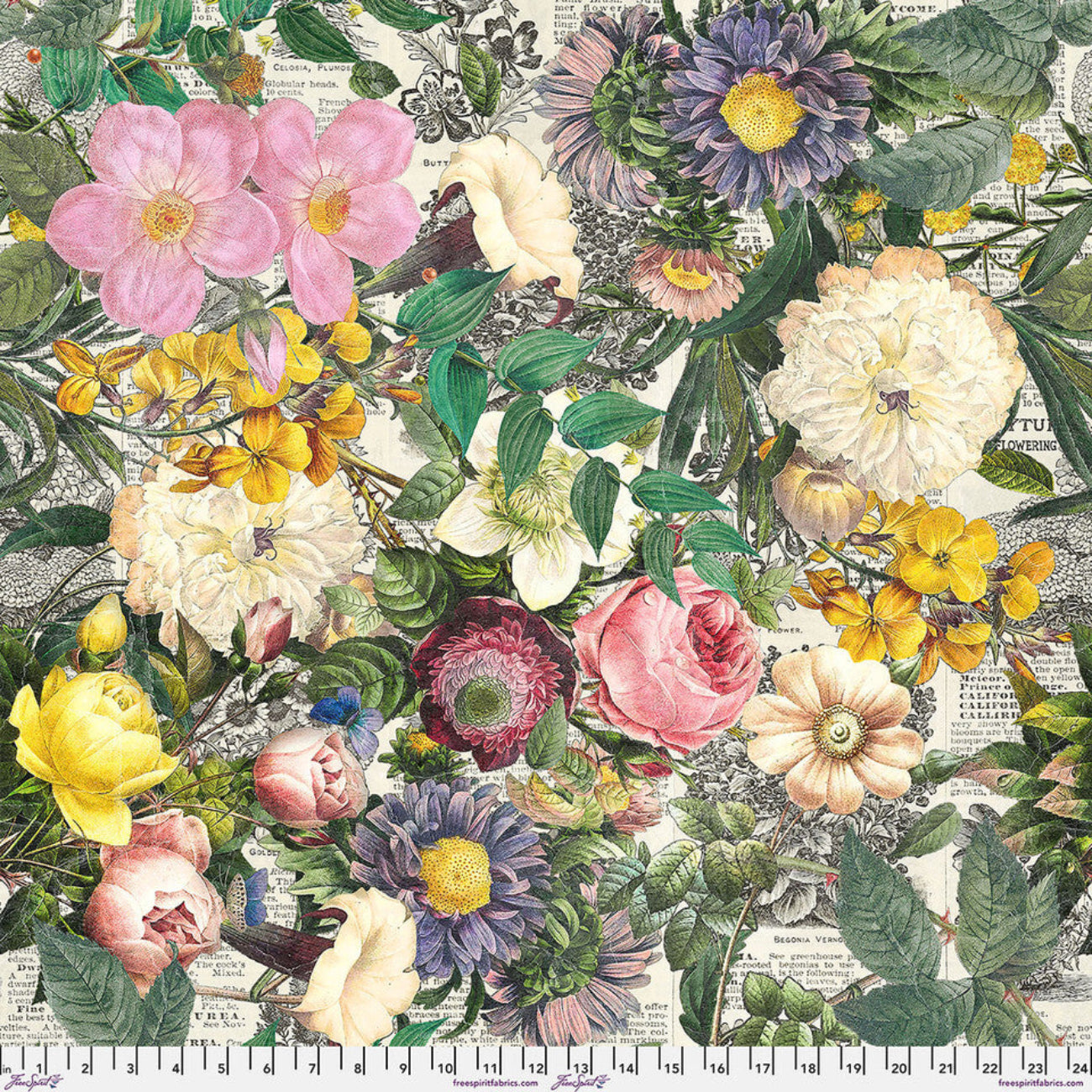 Floristry 108" Wideback Fabric by FreeSpirit Fabrics – Tim Holtz