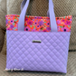 Quilted Vinyl Lavender - Pre-Quilted Fabric for Bags