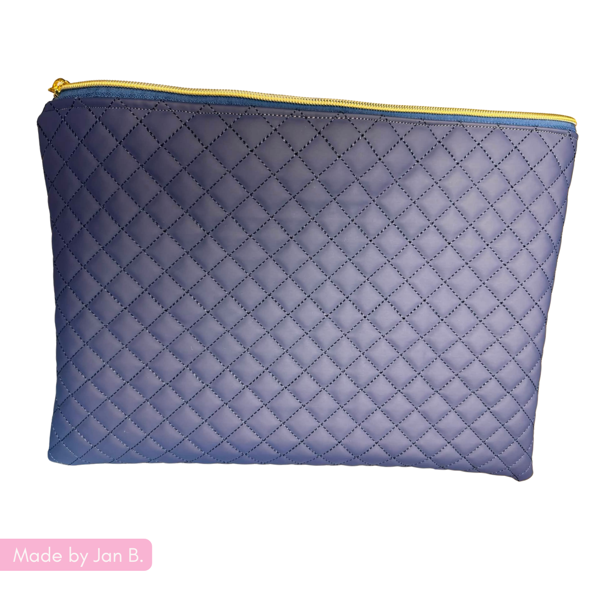 Quilted Vinyl Navy Blue