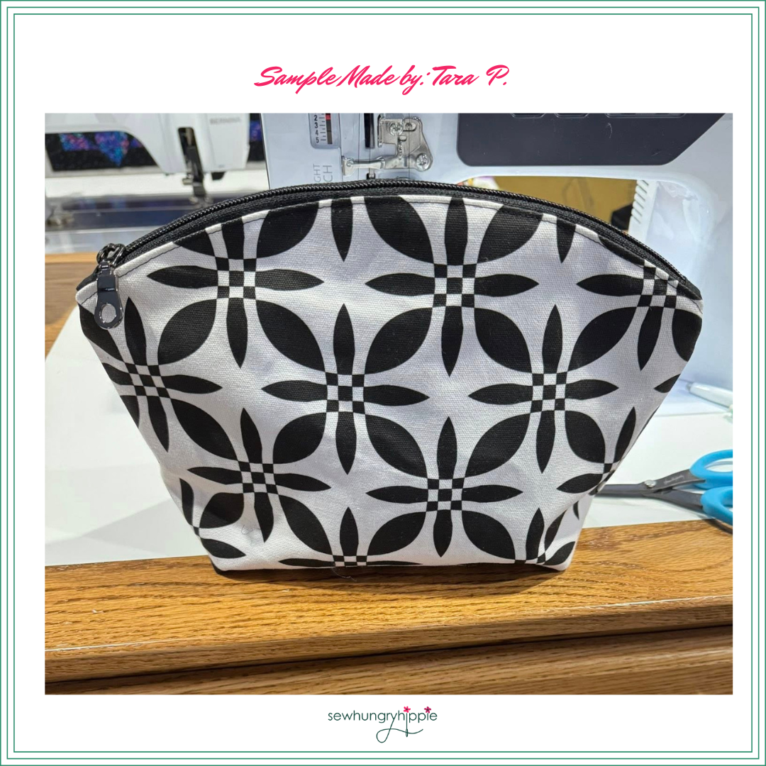 Quilty Black and White Canvas Fabric - 36" x 58" Premium Canvas for Bags