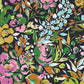 Colorful floral pattern on a dark background