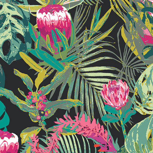 Tropicalia Dark Rayon Fabric by Art Gallery Fabrics | Sold by the Yard