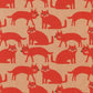 Robert Kaufman Red Cats Canvas - 1 yard