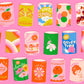 Flamingo pink vintage cans novelty quilting cotton fabric from Sparkle Mart by Melody Miller