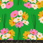 Verdant green vintage floral quilting cotton fabric from Sparkle Mart by Melody Miller