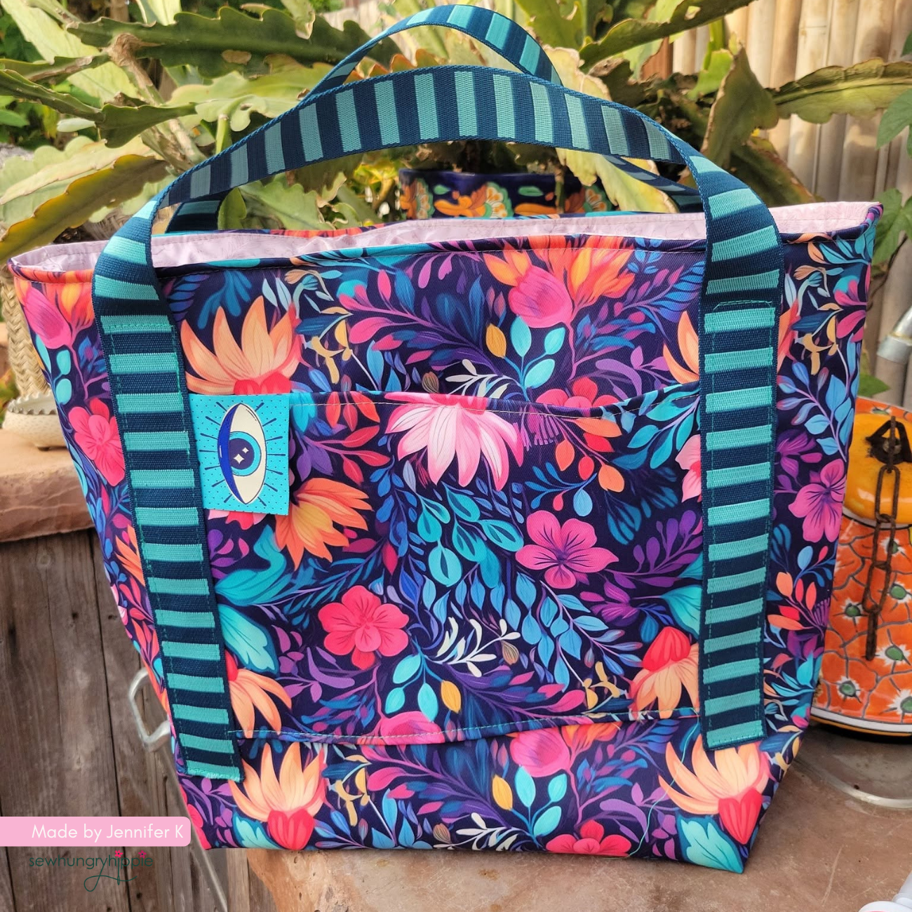 Radiant Bloom Twill Bonded Nylon Fabric 36" x 58" | Sew Hungry Hippie Exclusive