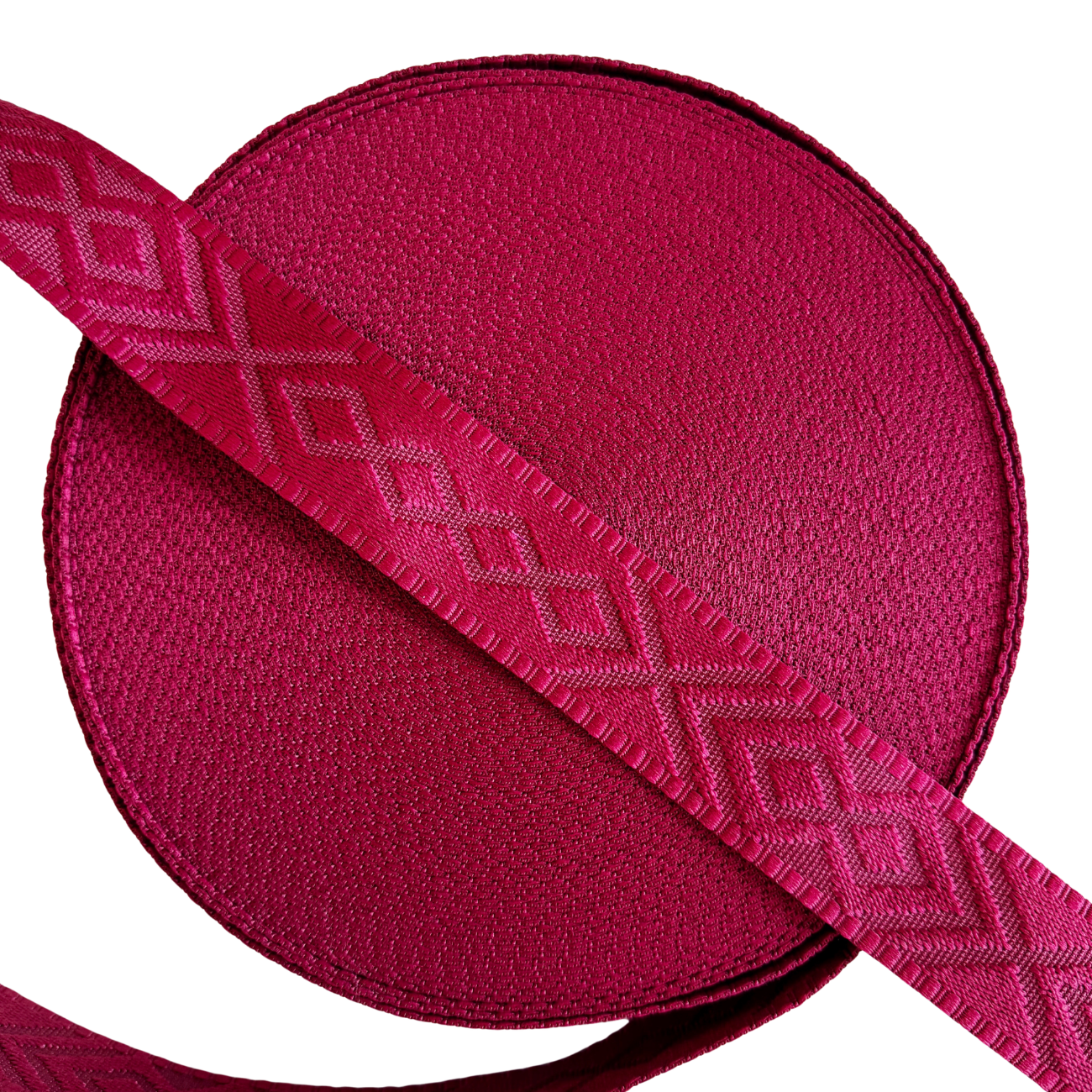 Red Jacquard Webbing 1.5" Width